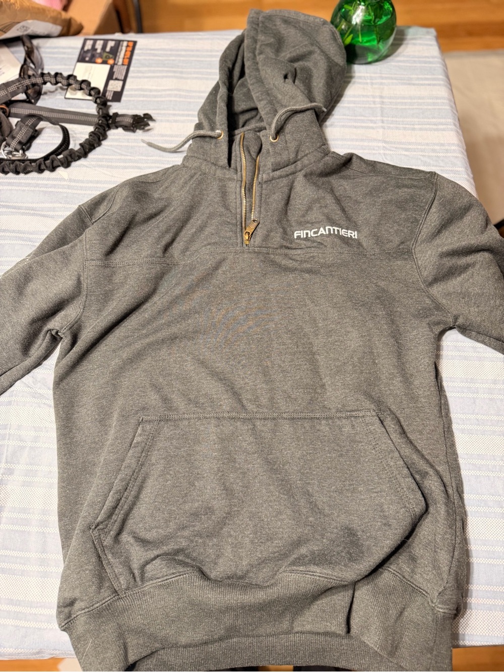 Fincantieri Heather Gray Pullover Hoodie